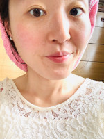お肌のケア中写真